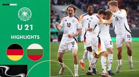 U 21 secures ticket to the EUROS! | Germany vs. Bulgaria 2-1 | Highlights | Under-21 EURO Qualifier