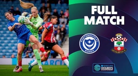 Full Match: Portsmouth v Southampton | Barclays Women&#39;s Championship