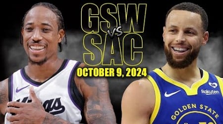 Golden State Warriors vs Sacramento Kings Full Game Highlights - October 9, | 2024-25 NBA Pre Season