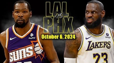 Los Angeles vs Phoenix Suns Full Game Highlights - October 6, 2024 | NBA Pre- Season