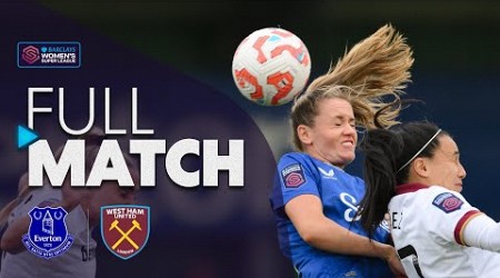 Full Match: Everton v West Ham United | Barclays WSL 2024-25