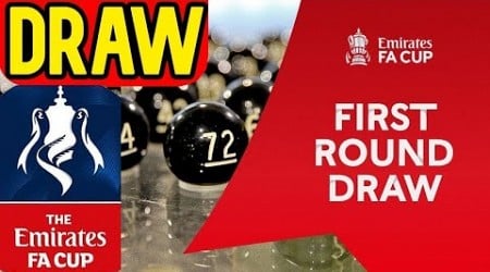 FA CUP 1ST ROUND DRAW WATCH ALONG