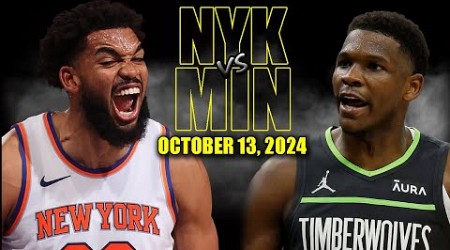 New York Knicks vs Minnesota Timberwolves Full Game Highlights - October 12, 2024 | NBA Pre Season