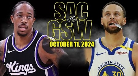 Golden State Warriors vs Sacramento Kings Full Game Highlights - October 11, 2024 | NBA Pre Season