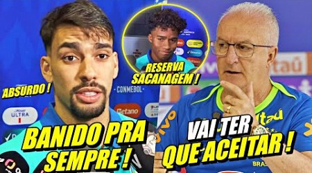 BRASIL EM CHOQUE ! PAQUETA BANIDO | DORIVAL PODE CORTAR | ENDRICK NA RESERVA ENTENDA TUDO E MAIS....