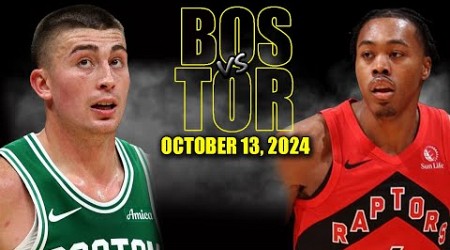 Boston Celtics vs Toronto Raptors Full Game Highlights - October 13, 2024 | 2024-25 NBA Pre Season