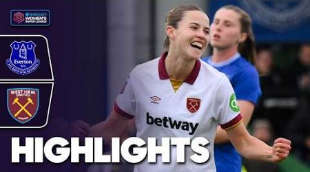 Saez &amp; Denton Score ⚽️ | Everton v West Ham Highlights | Barclays WSL 2024-25