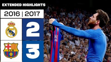 REAL MADRID 2-3 FC BARCELONA 2016/17 | RESUMEN ampliado