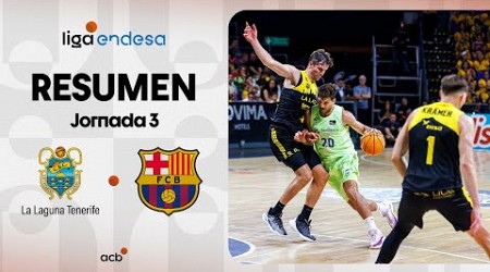 La Laguna Tenerife - Barça (91-95) RESUMEN | Liga Endesa 2024-25