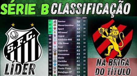 SÉRIE B | 31ª RODADA | SANTOS TOMA PONTA | SPORT na rota do TÍTULO | CLASSIFICAÇÃO ATUALIZADA