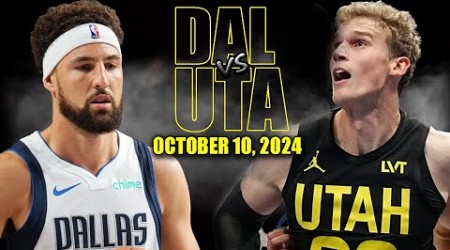 Dallas Mavericks vs Utah Jazz Full Game Highlights - October 10, 2024 | NBA Pre Season