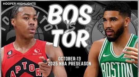 Boston Celtics vs Toronto Raptors Full Game Highlights | Oct 13 | 2024-25 NBA Preseason