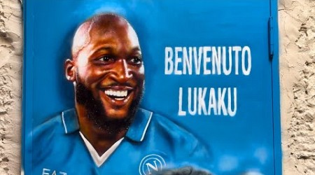 LUKAKU mania a NAPOLI, guardate cos&#39;hanno creato in centro città 