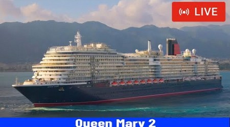 SHIPS TV - ONE Maneuver BROKEN &amp; Queen Anne Cruise Ships Departing Port of Southampton (LIVE)