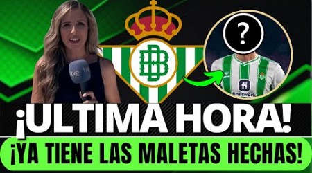 ¡BOMBAZO URGENTE! ¡ACABA DE SALTAR LA NOTICIA! ¡HA PILLADO A TODOS POR SORPRESA! NOTICIAS DEL BETIS