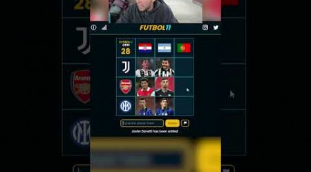 FUTBOL 11 GRID Javier Zanetti INTER DE MILAN #fifa #adivinaeljugador#quizfutbol #fc24shorts #grid