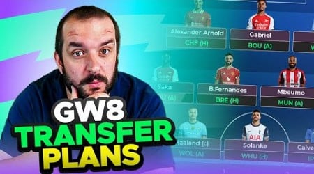 INITIAL TRANSFER PLANS FOR GAMEWEEK 8 | Fantasy Premier League Tips 2024/25