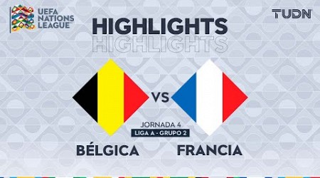 HIGHLIGHTS - Bélgica vs Francia | UEFA Nations League 2024 | TUDN