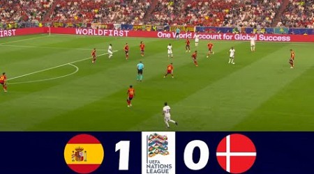 Spain vs Denmark 1-0 | 2024 UEFA Nations League | Match Highlights