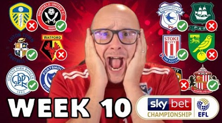 2024/25 Championship - Matchday #10 Predictions