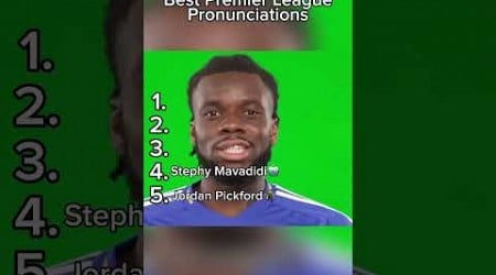 Best Premier League Pronunciations #football #premierleague #fifa #ultimatefootball #videogame