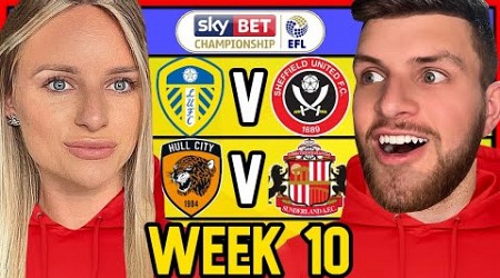 CHAMPIONSHIP WEEK 10 PREDICTIONS