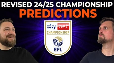 Updating Our 24/25 Championship Table Predictions