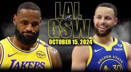 Los Angeles Lakers vs. Golden State Warriors Full Game Highlights - October 15, 2024 | NBA Preseason