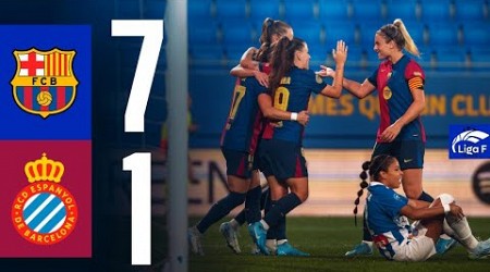 LIGA F | FC BARCELONA 7 vs 1 RCD ESPANYOL 