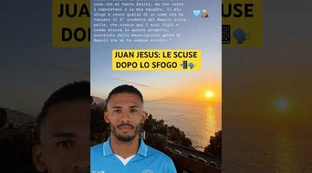 JUAN JESUS scrive ai tifosi del NAPOLI dopo il tentativo di FURTO 