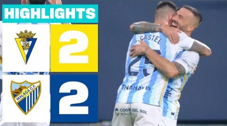 CÁDIZ CF 2 - 2 MÁLAGA CF | RESUMEN LALIGA HYPERMOTION