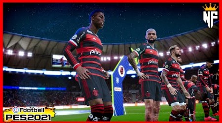 FLAMENGO x FLUMINENSE | Brasileirão Série A 2024 ⚽ Gameplay Simulação PES 2021