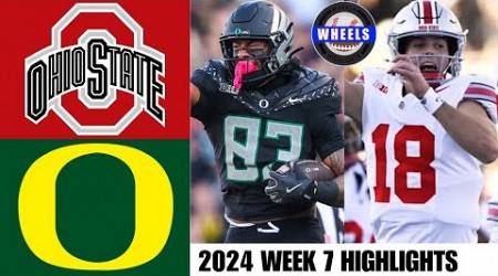 #2 Ohio State vs #3 Oregon (CRAZY GAME!) | Full Game Highlights | 2024 College Football Highlights