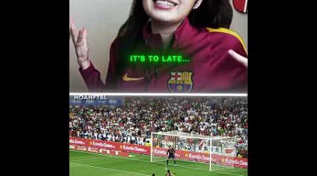 Barcelona girl reacts to Ronaldo&#39;s skills 