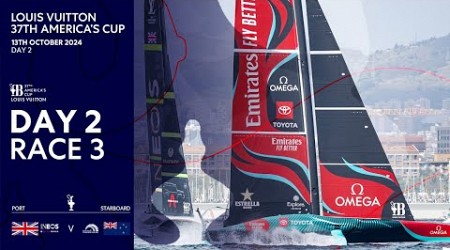 Louis Vuitton 37th America&#39;s Cup Race 3 | INEOS Britannia vs Emirates Team New Zealand | Full Replay