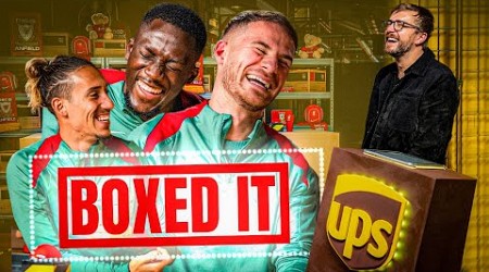 HILARIOUS Quiz Show Challenge! Mac Allister, Konate &amp; Tsimikas Play BOXED IT! | Liverpool FC