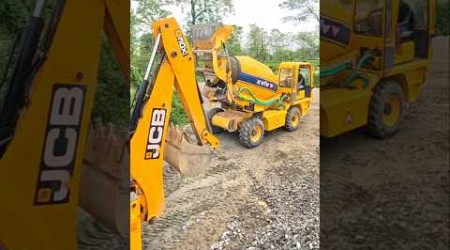 Jcb &amp; Ajax mixer working video 