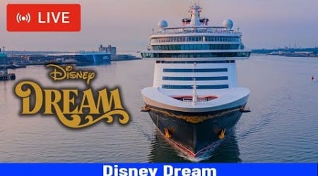 SHIPS TV - Disney Dream Cruise Ships Arriving Port of Southampton (LIVE)