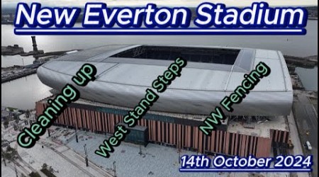 New Everton Stadium - 14th October 2024 - Bramley Moore Dock - Latest Drone Update #djidrone