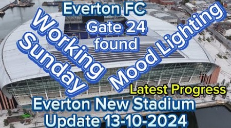 Everton FC New Stadium at Bramley Moore Dock Update 13-10-2024 latest drone footage 4k