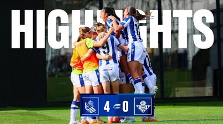 HIGHLIGHTS | Liga F 24-25 | J6 | Real Sociedad 4-0 Real Betis Féminas