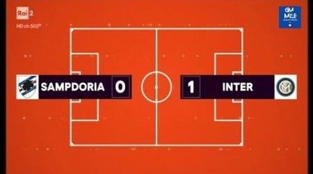 2018-19 (5^ - 22-09-2018) Sampdoria-INTER 0-1 [Brozovic] Servizio 90°Minuto Rai2