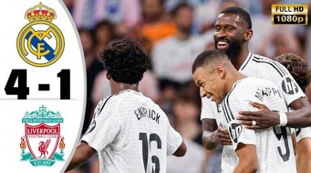 Real Madrid vs Liverpool 4-1 • Champions League 2024 Highlights &amp; All Goals • Hasil Bola Tadi Malam