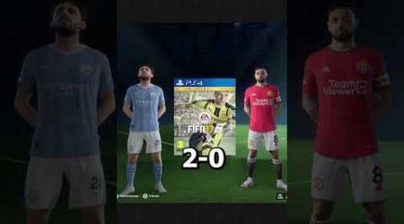 BRUNO FERNANDES VS BERNARDO SILVA EN CADA FIFA! ⚡ #manchesterunited #manchestercity #shorts