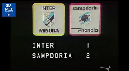 1982-83 (2^ - 19-09-1982) INTER-Sampdoria 1-2 [Francis,H.Müller,R.Mancini] Servizio D.S.Rai