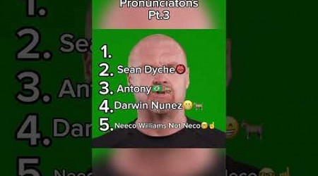 Premier League Pronunciations Pt 3 #football #premierleague #ultimatefootball #footballvideogame