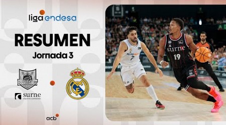 Surne Bilbao Basket - Real Madrid (83-79) RESUMEN | Liga Endesa 2024-25