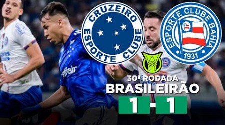 CRUZEIRO EMPATA COM O BAHIA E SEGUE SEM VENCER COM DINIZ! CRUZEIRO 1 x 1 BAHIA Brasileirão Narração