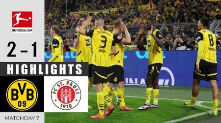 Borussia Dortmund gegen St. Pauli 2 - 1 | Highlights | Bundesliga 2024/25 - 18th October 2024