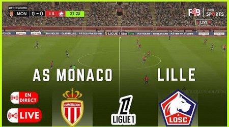 AS MONACO VS LILLE EN DIRECT | LIVE | LIGUE 1 24-25 | SIMULATION &amp; SCORE LIVE